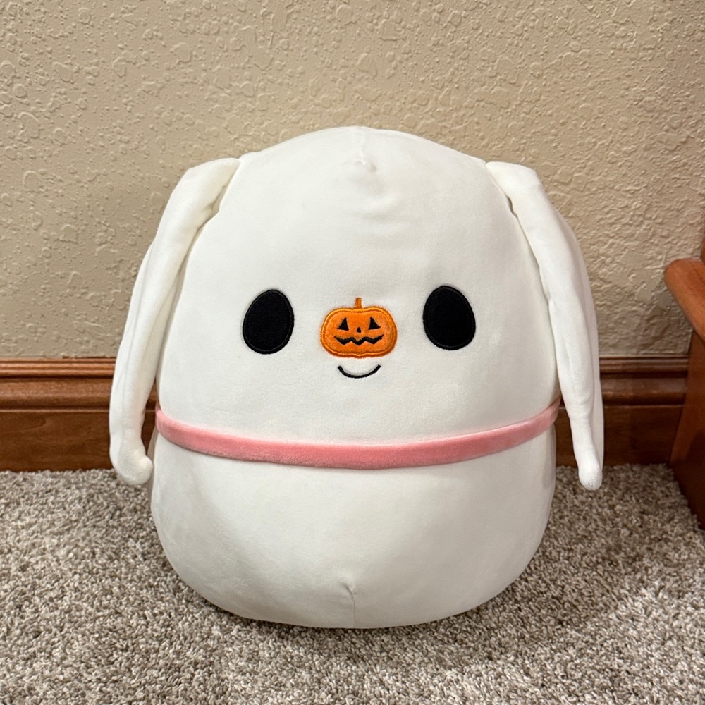 Squishmallows Nightmare Before Christmas Zero The Ghost Dog Plush